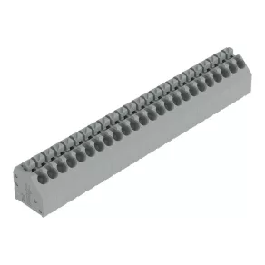   Conector Wago pentru plăci de circuit imprimat, 24 de poli, 1,5 mm², gri (250-224)