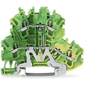   Wago TOPJOB_S Bloc de borne cu două niveluri pentru 2 fire, 0,25–2,5 mm², verde-galben (2002-2207)