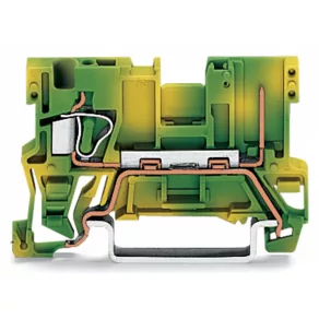   Bloc terminal conectabil Wago cu 1 fir/1 pin, verde-galben 769-237