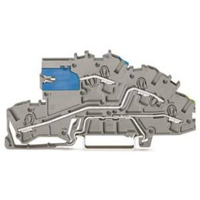   Bloc terminal Wago pentru instalare pe mai multe niveluri, întrerupător glisant N de 4 mm², gri 2003-7641