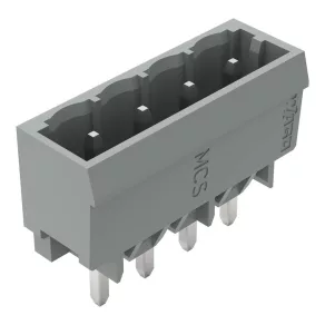   Conector Wago THR cu pini de lipit drepți 1,2 x 1,2 mm, gri (231-164/001-000)