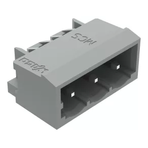   Conector Wago THR cu pin de lipit unghiular 1,2 x 1,2 mm, gri (231-463/001-000)