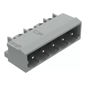   Conector Wago THR cu pin de lipit unghiular 1,2 x 1,2 mm, gri (231-465/001-000)