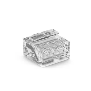   Conector Wago Micro pentru cabluri solide, transparent (243-144)
