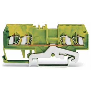   Bloc de conectare cu 4 fire pentru împământare Wago, 1,5 mm², verde-galben (279-837)