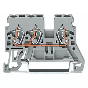   Bloc terminal de alimentare cu 3 fire Wago 2,5 mm², gri (870-681)