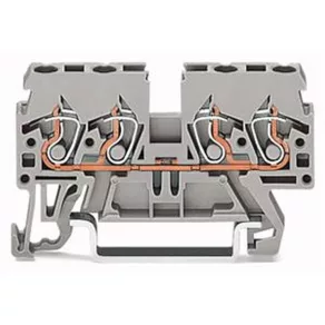   Clemă de legătură cu 4 fire Wago, 2,5 mm², roșie (870-833)