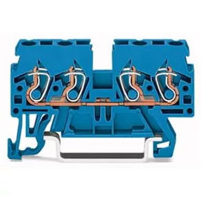   Clemă de legătură cu 4 fire Wago, 2,5 mm², albastră (870-834)