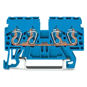  Clemă de legătură cu 4 fire Wago, 2,5 mm², albastră (870-834)