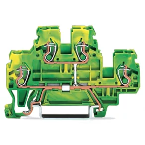Bloc de borne suprapuse Wago, verde-galben (870-507)