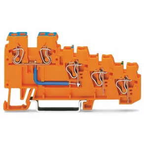 Senzor de alimentare Wago cu 4 fire, portocaliu (270-574)