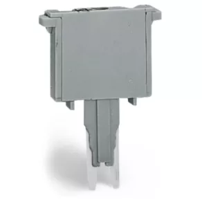   Wago - Conector pentru borne de conectare cu conectare rapidă, cu 2 poli, gri (280-801/281-411)