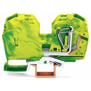   Bloc terminal de împământare cu 2 fire, verde/galben, Wago, 285-637