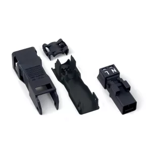   Conector Wago cu carcasă de protecție, cu 2 poli, negru (890-112)
