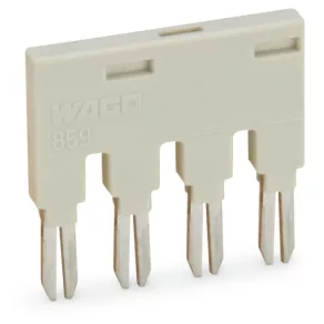   Conector de legătură Wago cu 4 poli, curent nominal 18 A, roșu (859-404/000-005)
