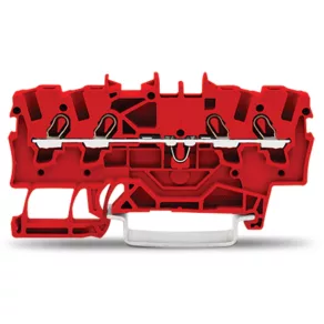   Bloc terminal de alimentare cu 4 fire Wago 1,5 mm², roșu (2001-1403)