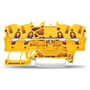   Bloc terminal de alimentare cu 4 fire Wago 1,5 mm², galben (2001-1406)