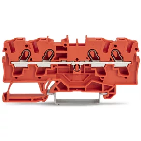   Bloc terminal de alimentare cu 4 fire Wago 4 mm², roșu (2004-1403)