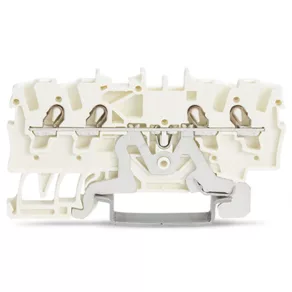   Bloc de borne ecranat Wago cu 4 fire, 1,5 mm², alb (2001-1408)