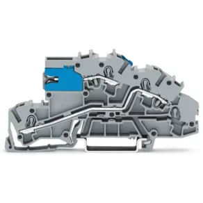   Bloc de conexiuni Wago cu mai multe etaje, 4 mm², cu separator glisant de tip N, gri (2003-7640)
