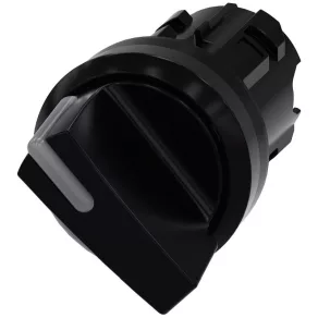   Cap de comutator cu indicator luminos Siemens 3SU1002-2BF10-0AA0, cu 2 poziții, negru Sirius