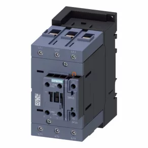   Contactor magnetic Siemens 3RT2046-1AP00, 45 kW/90 A, 230 V c.a., 1 NO + 1 NC, S3, cu prindere prin șuruburi
