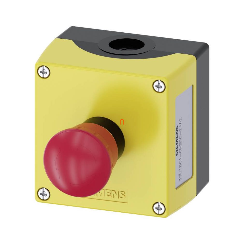 Siemens 3SU1801-0NB00-2AA2 buton de alarmă în carcasă, 2NC, cu blocare prin rotire Sirius