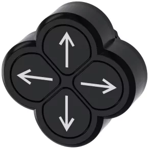   Siemens 3SU1000-3FB11-0AU0 Buton cu 4 direcții, săgeți albe pe fond negru (sus, jos, dreapta, stânga) Sirius