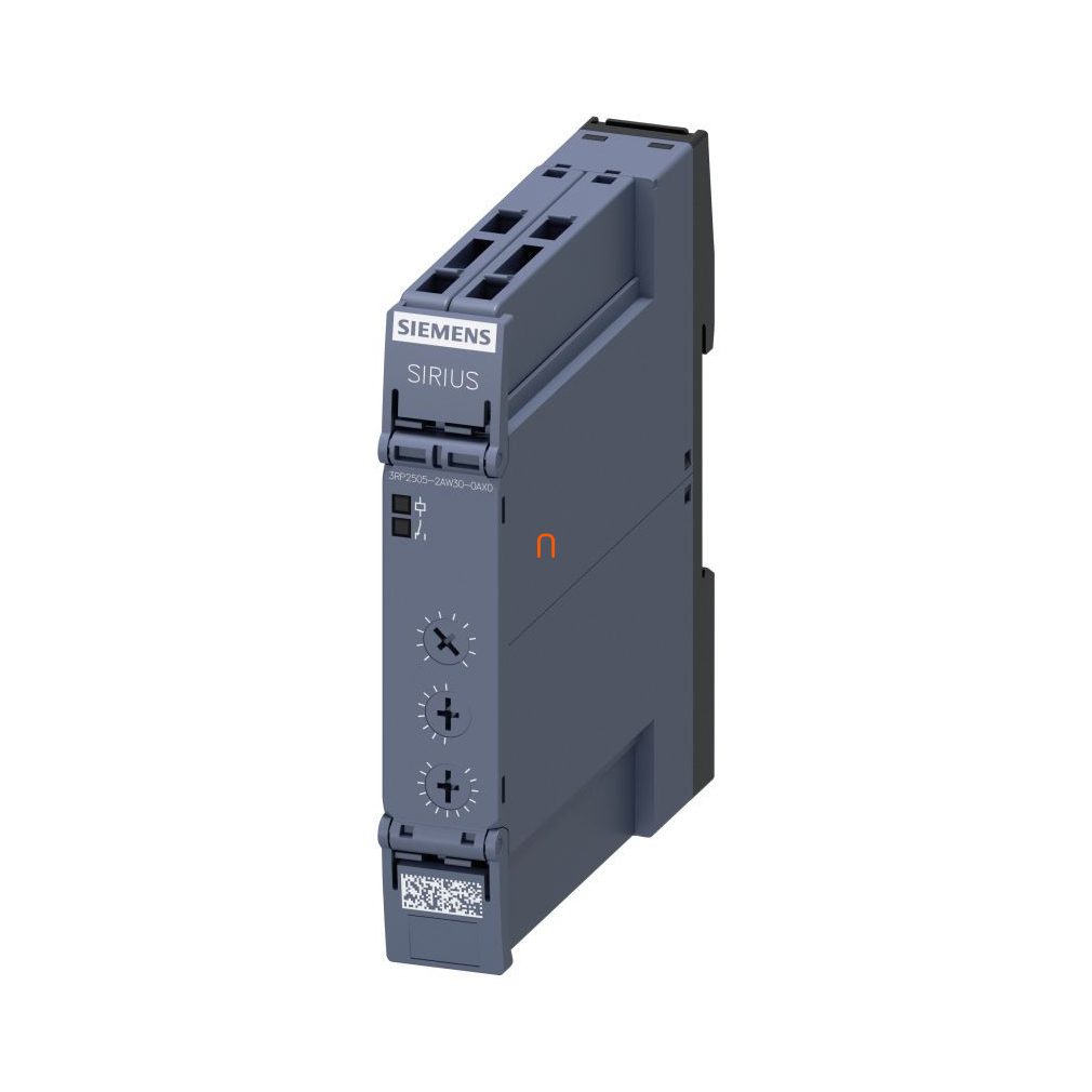 Siemens 3RP2505-2AW30-0AX0 temporizator cu LED, 13 funcții, 7 intervale de timp (0,05 s - 100 h), 12-240 V c.a./c.c., 1 CO, (PCB vopsit), conexiune cu arc