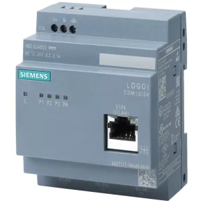   Modul switch compact Siemens 6GK7177-1MA20-0AA0 CSM 12/24, 10/100 Mbit/s, 4xRJ45, alimentare 12/24 Vcc, pentru LOGO! ... 0BA7/... 0BA8