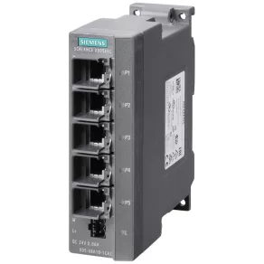   Siemens 6GK5005-0BA10-1CA3 SCALANCE X005EEC, switch IE neadministrat, 5 porturi RJ45 de 10/100 Mbit/s, 40 °C ... +75 °C