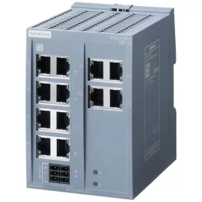  Siemens 6GK5112-0BA00-2AB2 SCALANCE XB112, switch IE neadministrat, 12 porturi RJ45 de 10/100 Mbit/s