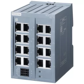   Siemens 6GK5116-0BA00-2AB2 SCALANCE XB116, switch IE neadministrat, 16 porturi RJ45 de 10/100 Mbit/s, 24 V c.a./c.c.