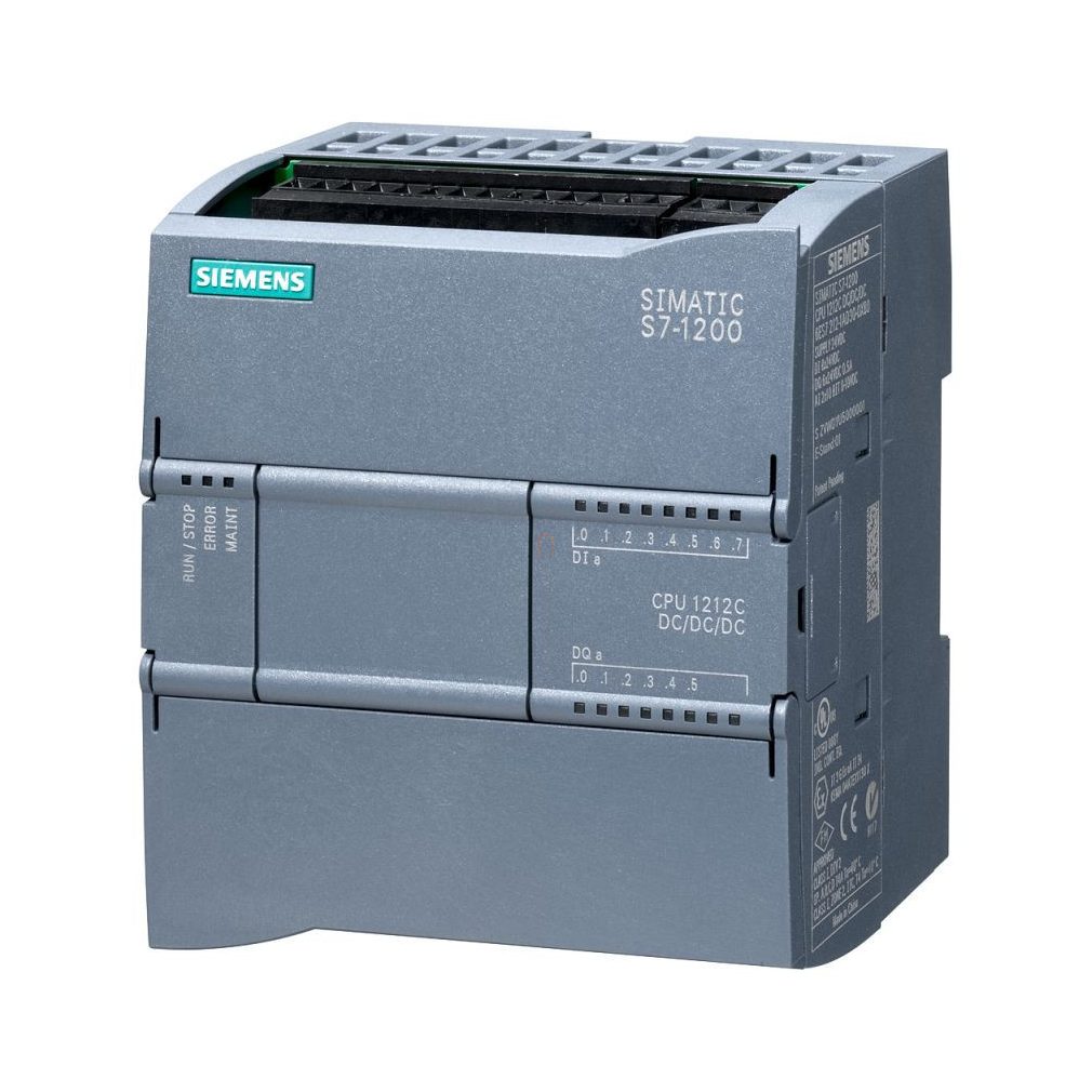 Siemens 6ES7212-1AE40-0XB0 CPU 1212C CPU compact, alimentare 24 VCC, 8 DI, 2 AI (0...10 VCC), 4 HS, 6 DO