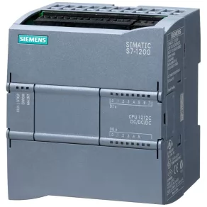  Siemens 6ES7212-1AE40-0XB0 CPU 1212C – CPU compact, alimentare 24 Vcc, 8 intr. digitale, 2 intr. analogice (0...10 Vcc), 4 intr. de temperatură, 6 ieș. digitale