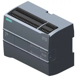   Unitate centrală Siemens 1215C, DC/DC/RLY, 14 intrări digitale/10 ieșiri digitale/2 intrări analogice (0-10 Vcc), alimentare 24 Vcc, memorie de program/date de 150 kB, 6ES7215-1HG40-0XB0