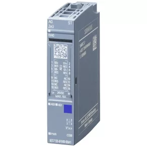   Siemens 6ES7135-6FB00-0BA1 ET200SP AQ 2xU Standard, tip BU A0 sau A1, cod de culoare CC00, 16 biți