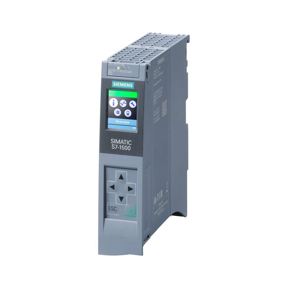 Siemens 6ES7511-1AK02-0AB0 CPU 1511-1 PN, memorie de lucru 150 kB/memorie de date 1 MB, interfață PROFINET IRT – În limita stocului disponibil!!!