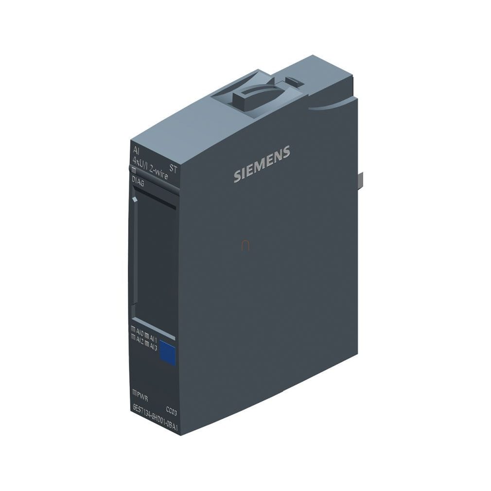Siemens 6ES7134-6HD01-0BA1 ET200SP AI 4xU/I 2-wire Standard, tip BU A0 sau A1, cod de culoare CC03, 16 biți
