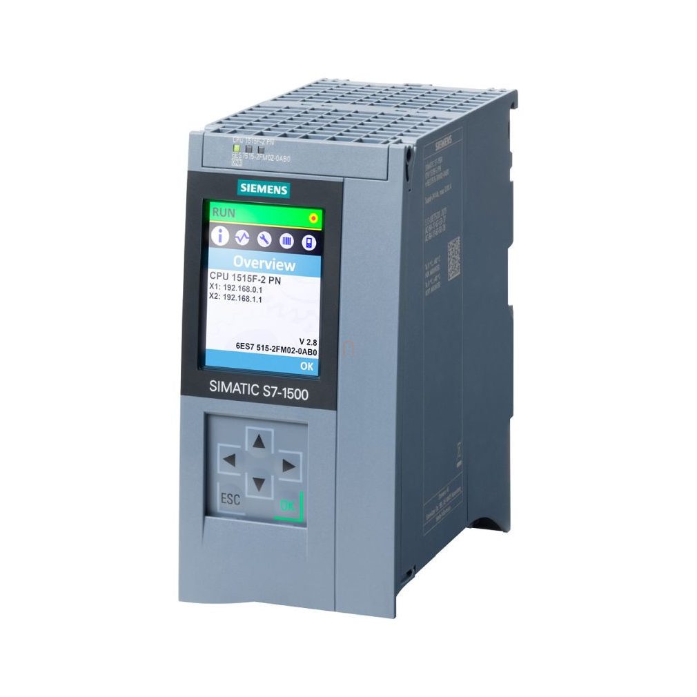 Siemens 6ES7515-2FM02-0AB0 CPU 1515F-2 PN 750 KB memorie de lucru / 3 MB memorie de date, PROFINET IRT, PROFINET RT – În limita stocului disponibil!!!