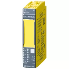   Siemens 6ES7136-6BA01-0CA0 ET200SP F-DI 8x24 V CC, funcții avansate, tip BU A0, cod de culoare CC01