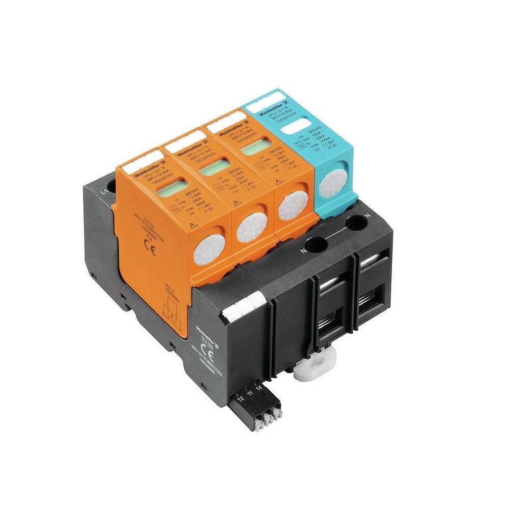 Weidmüller descărcător de supratensiune VPU I 3+1 R 280V/12,5KA 1352240000