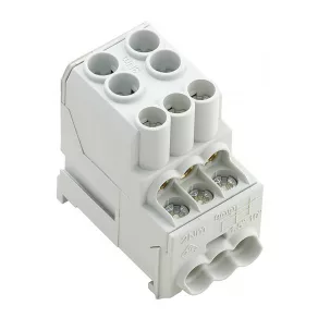   Clemă de legătură pentru cablu principal 2×25/6×10 mm² gri WPD 100, 1561910000 Weidmüller