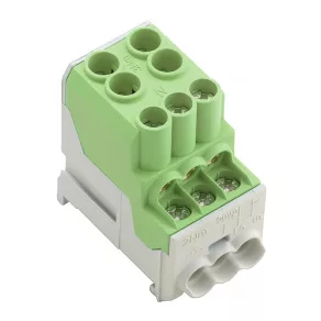   Clemă de legătură pentru cablu principal 2×25/6×10 mm² verde WPD 100, 1561930000 Weidmüller