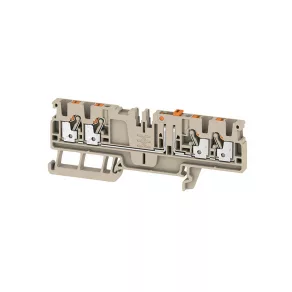   Conector de măsurare și decuplare 2,5 mm², bej, ADT 2.5 4C 1989860000 Weidmüller