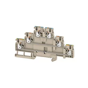   A3T 2.5 N-FT-PE bornă de legătură, bej, 2,5 mm², 2428840000 Weidmüller