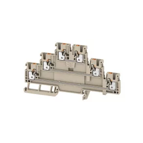   Conector de trecere A3T 2.5 (0,14-2,5 mm²), TS35/Weidmüller, 800 V/22 A, bej, 2428510000 Weidmüller