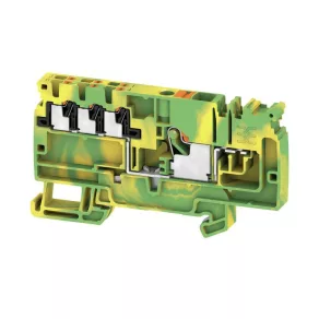   Bloc de conexiuni modular PUSH IN, 6 mm², verde/galben AAP11 6/6X1,5 PE-LI 2464740000 Weidmüller