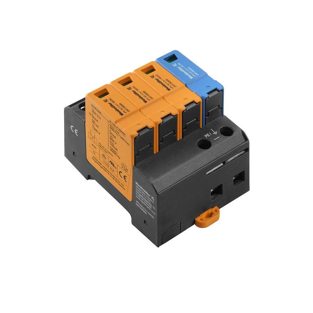 Weidmüller descărcător de supratensiune VPU AC II 3+1 300/50 2591080000