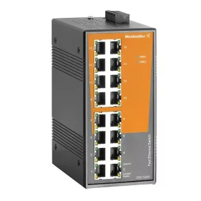   Switch de rețea industrial, neconfigurabil, număr de porturi: 16x 10/100 Mbit/s RJ45, pentru șină DIN, IP30 IE-SW-EL16-16TX 2682150000 Weidmüller